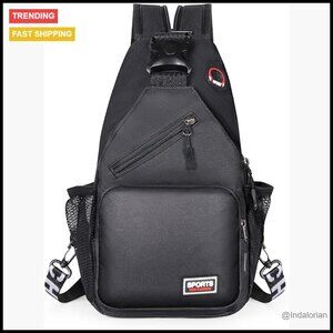 Convertible Crossbody Backpack Sling Bag Adjustable Strap Casual Daypack Travel